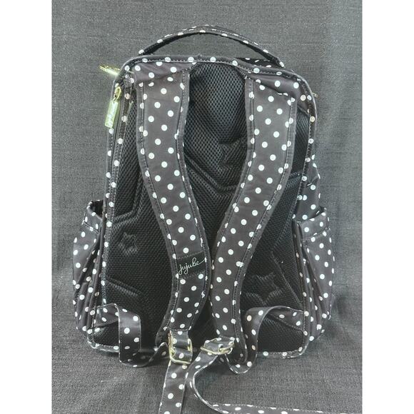 USED JuJuBe Legacy Collection Be Right Back BRB Diaper Bag Backpack Polka Dot - Picture 3 of 13